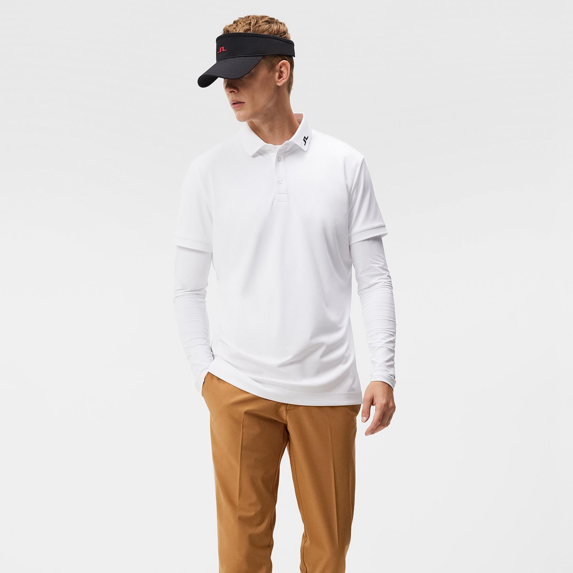 J Lindeberg KV Regular Fit Mens Golf Polo Shirt White